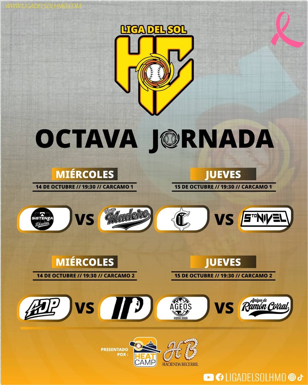 Calendario Liga del Sol